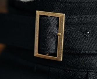 BLACK CLASSIC DOUBLE BUCKLE GURKHA PANT BY KoreanFits