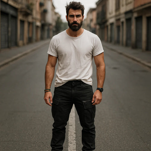 Black Denim Cargo Pants – Rugged Style Meets Urban Utility