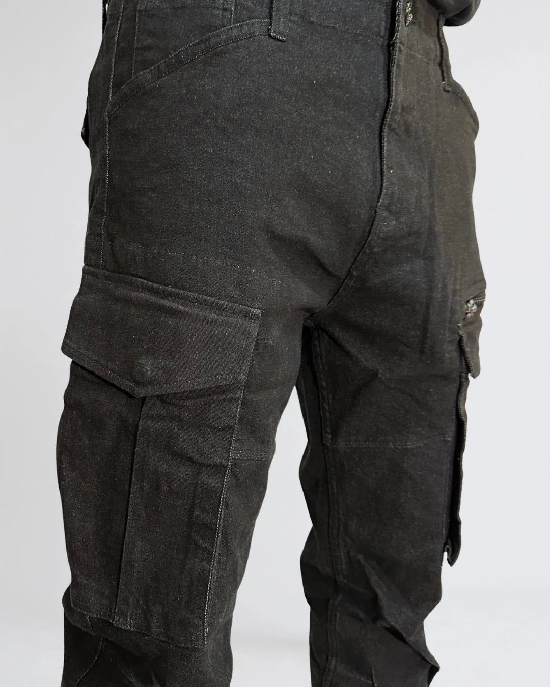 Black Denim Cargo Pants – Rugged Style Meets Urban Utility