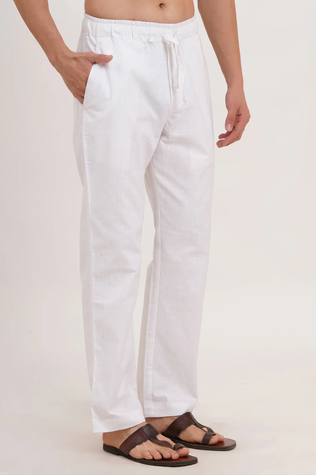 Men’s White Co-ords set – Classic Comfort in a Luxe Linen Blend