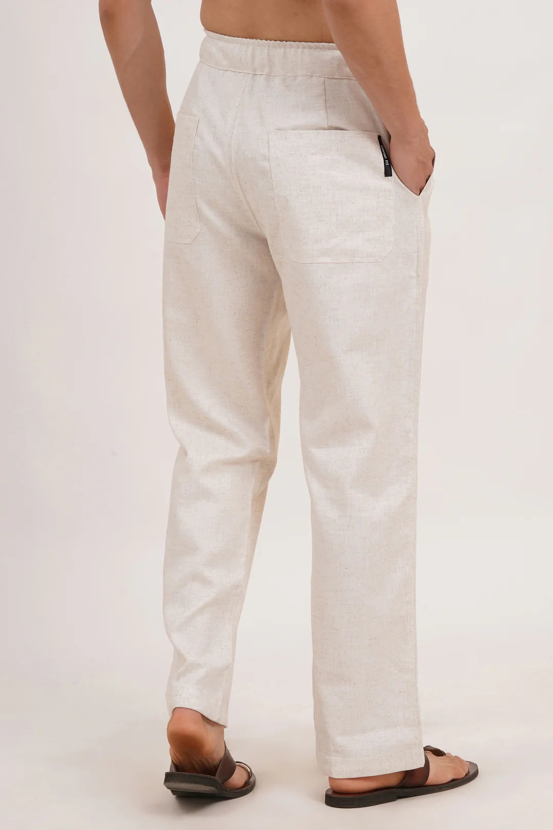Men’s Warm Ivory Linen Blend Co-ords set – Breathable & Stylish Two-Piece Outfit
