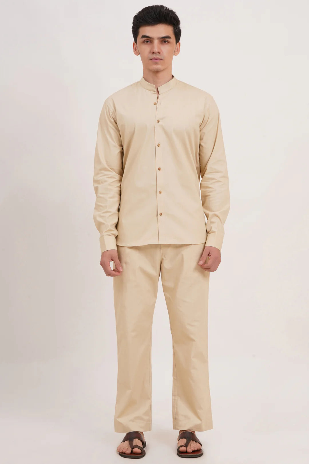 Men’s Beige Co-ords set – Modern Comfort Meets Timeless Elegance