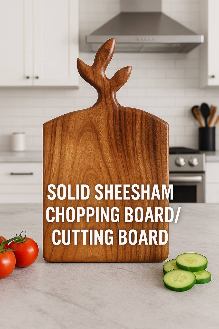 Solid Sheesham Wood Chopping Board/Cutting Board | Anti Bacterial