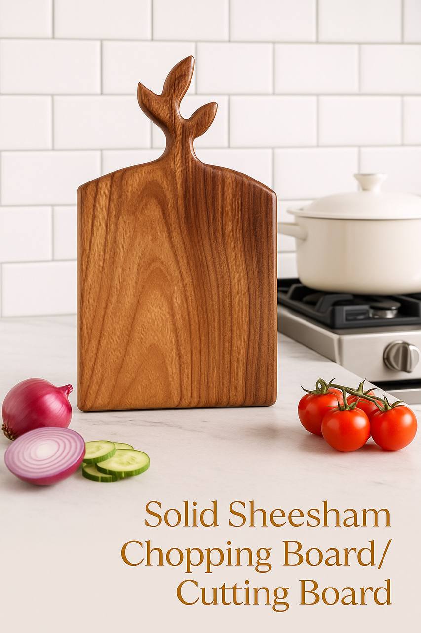 Solid Sheesham Wood Chopping Board/Cutting Board | Anti Bacterial